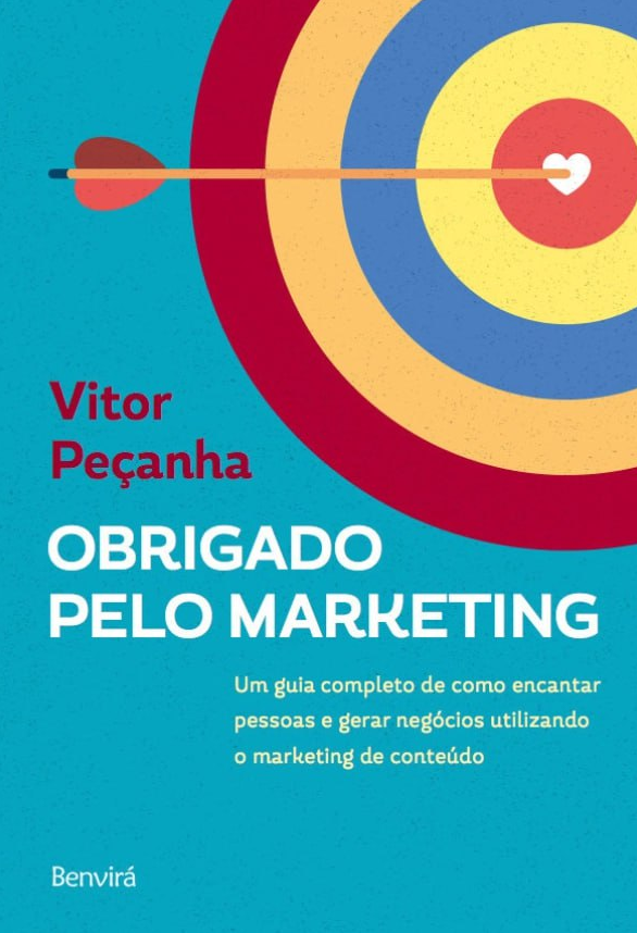 Capa do livro Obrigado pelo Marketing, de Vitor Peçanha